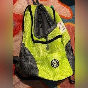 Medium size dog carrier backpack with pockets